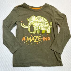 Cat & Jack Amazing Elephant Long Sleeved Tee